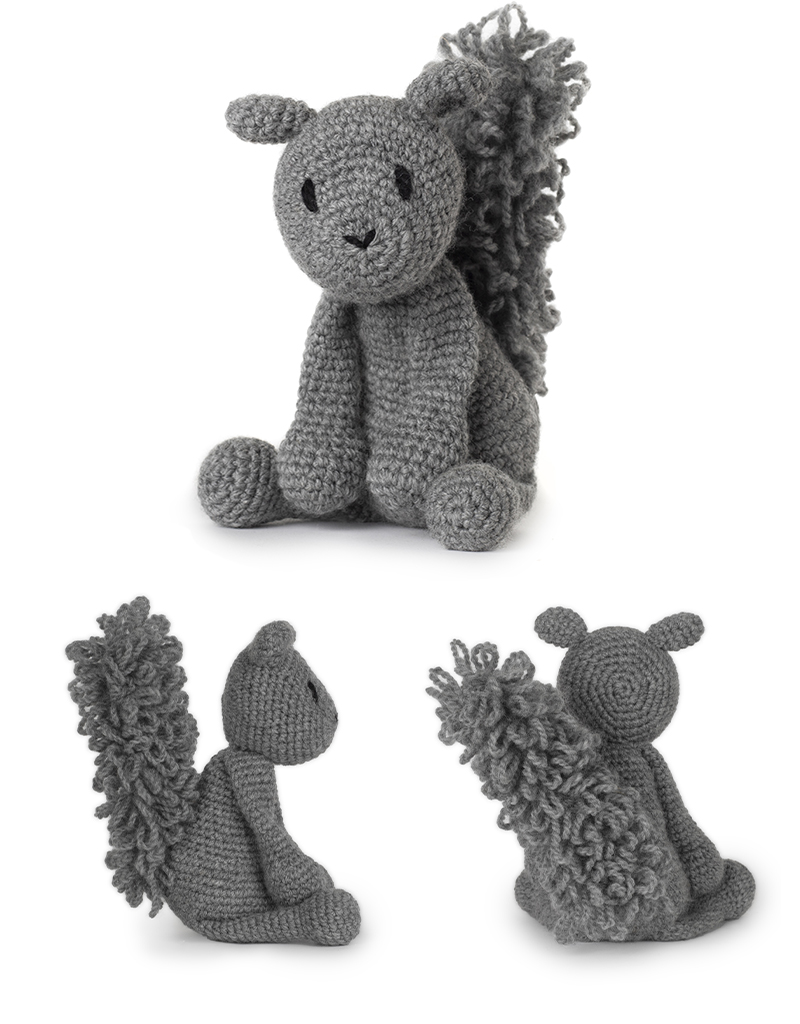 toft bradlee the grey squirrel amigurumi crochet animal